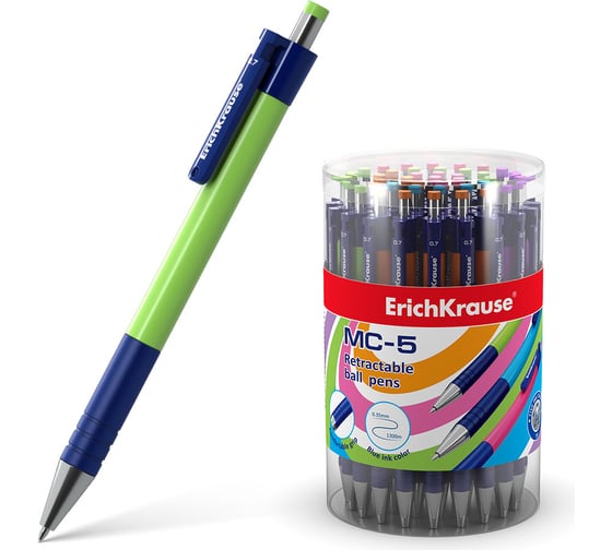 Изображение товара Автоматическая шариковая ручка ErichKrause MC-5, синий 31067