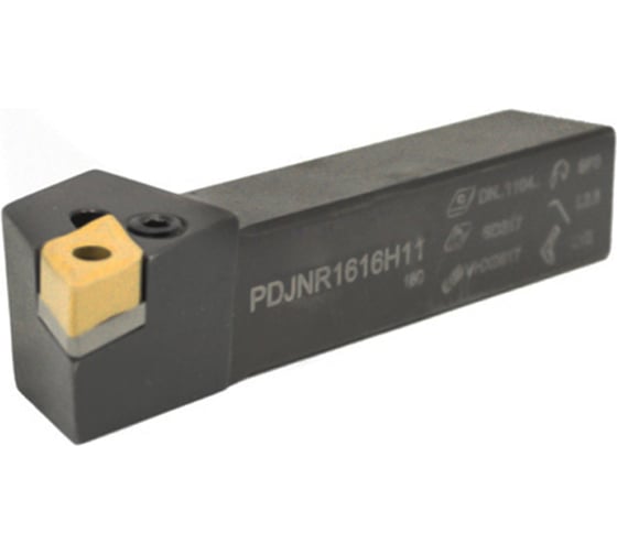 Изображение товара Резец проходной с мех. креп. ромбической пл-ны 16 х 16 х 100 PDJNR 1616 H11 Русский Инструмент ri.429.9