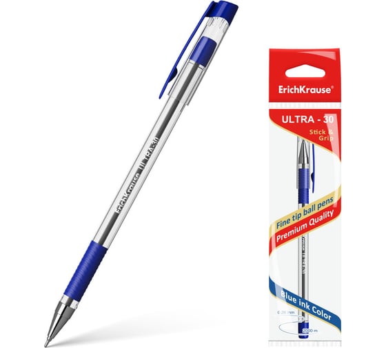 Изображение товара Шариковая ручка ErichKrause ULTRA-30, синий 13879
