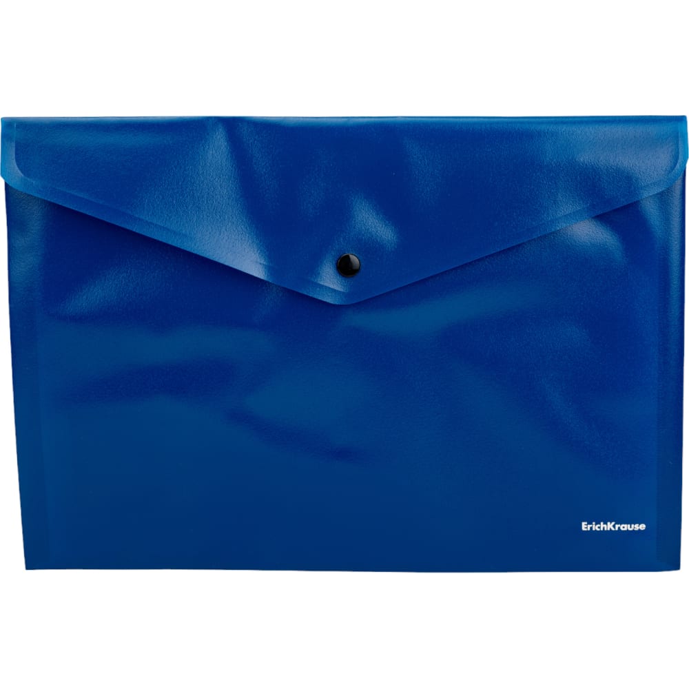 Пластиковая папка-конверт ErichKrause блокнот а6 80 листов клетка на гребне canvas синий пластиковая обложка микроперфорация на отрыв