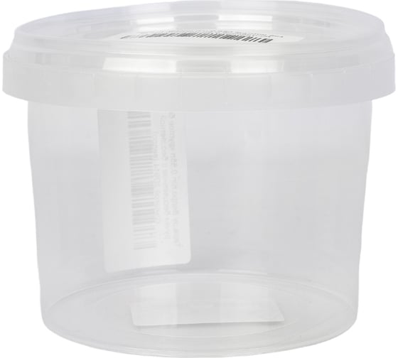 Изображение товара Круглое ведро Тара.ру 0.55 л, без ручки, с бесцветной крышкой 20914