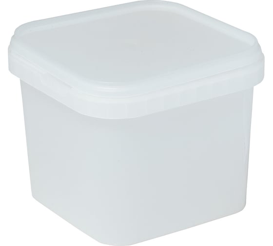 Изображение товара Квадратное ведро Тара.ру ВК-2 1 л, бесцветное 13935