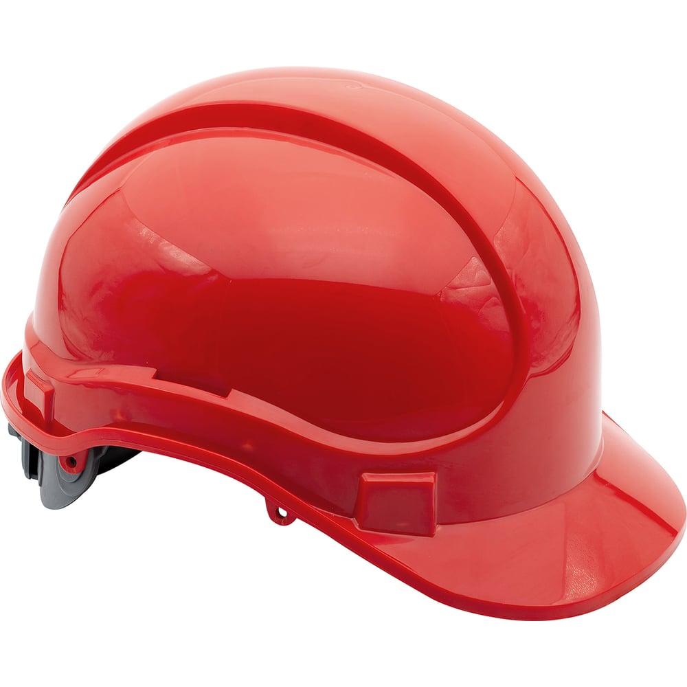 Изображение товара Защитная каска ЕЛАНПЛАСТ Ай-Прайм Энерго красная с ремнем и козырьком