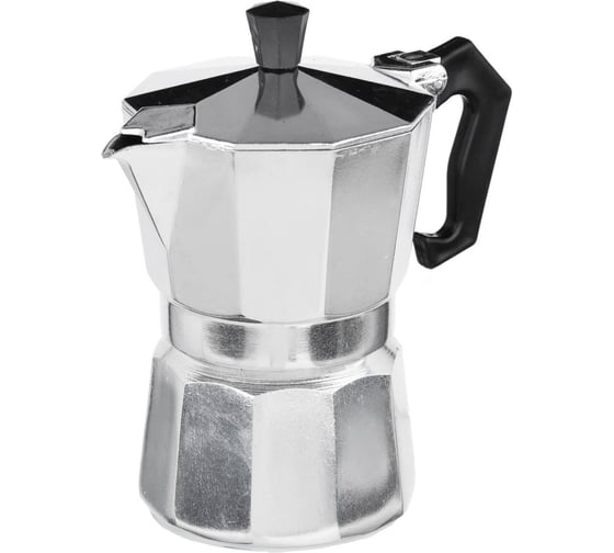 Изображение товара Кофеварка гейзерная VETTA 3 чашки, алюминий(SGS), пластиковая ручка 850-129