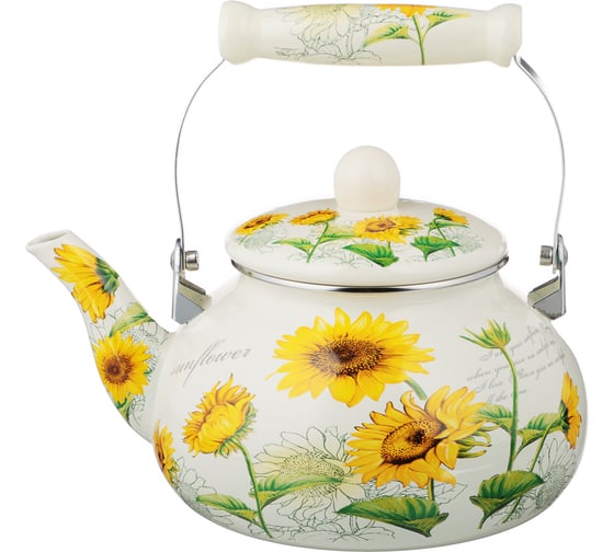 Изображение товара Чайник эмалированный VETTA Подсолнухи 2.5л, индукция 894-524