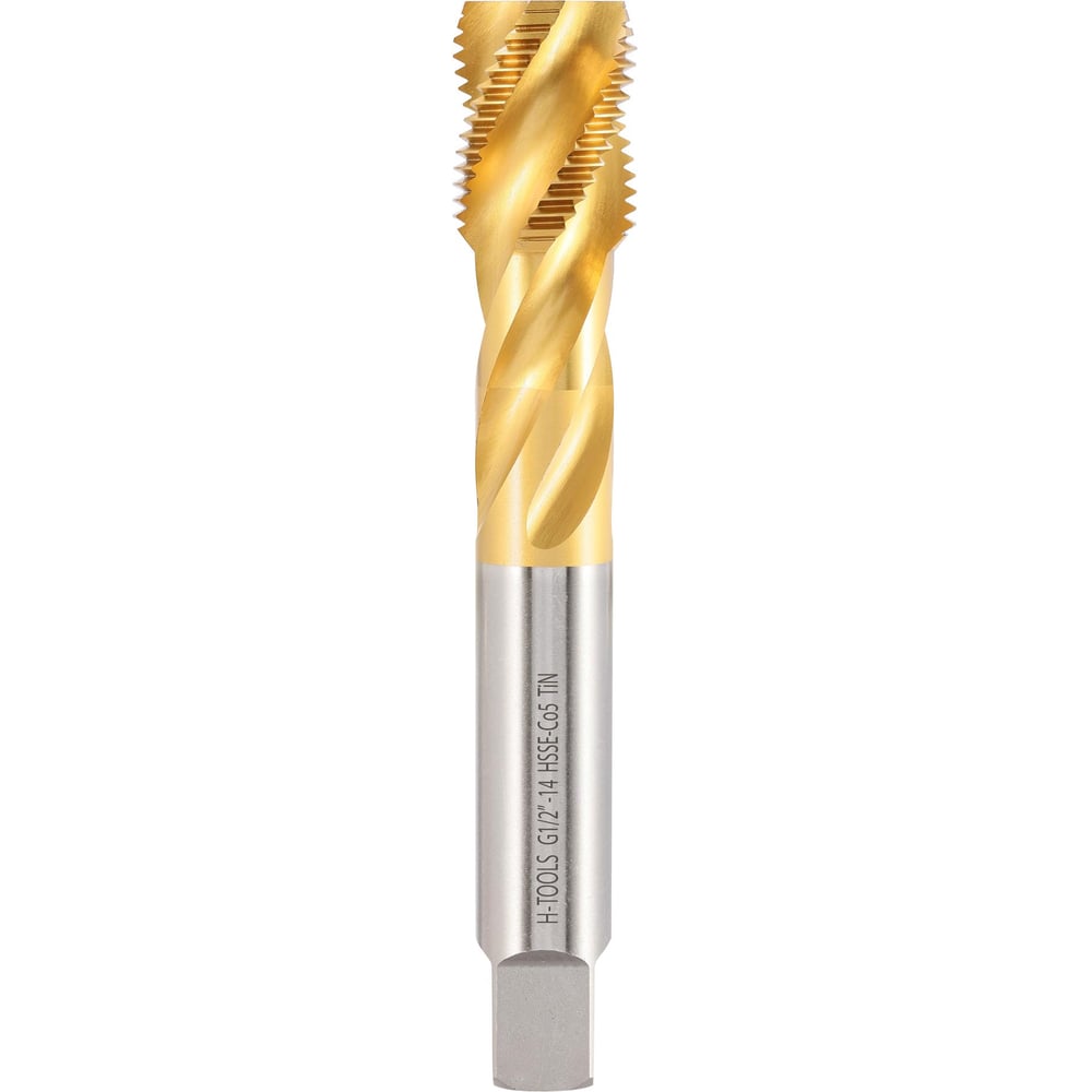 Изображение товара Метчик спиральный машинный H-Tools G 1/2 -14 DIN5156 TiN 125мм