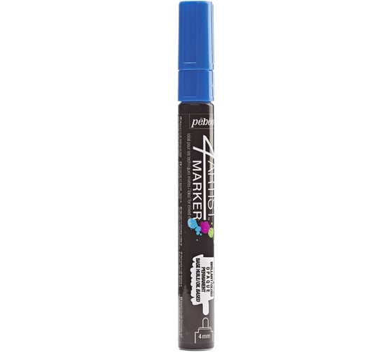Изображение товара Маркер художественный PEBEO 4Artist Marker на масляной основе 4 мм перо круглое 6 шт. 580110 синий 470796