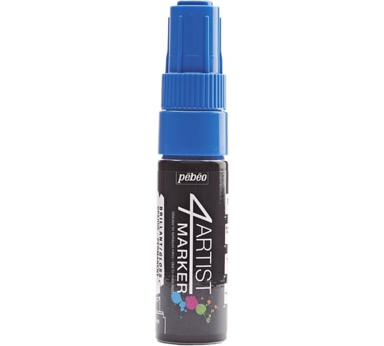 Изображение товара Маркер художественный PEBEO 4Artist Marker на масляной основе 8 мм перо скошенное 3 шт. 580210 синий 470825
