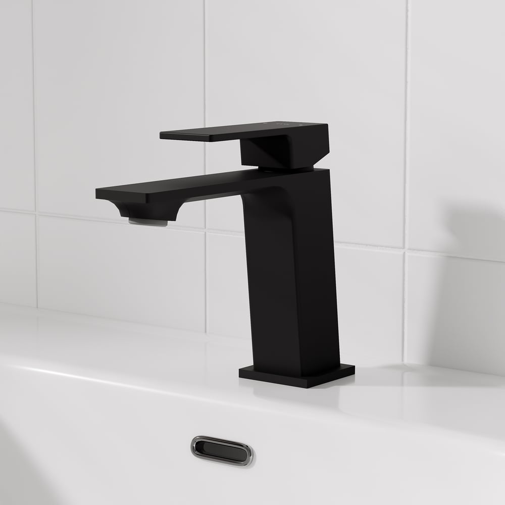 Изображение товара Смеситель для умывальника IDDIS Ramp матовый черный RAMBL00i01