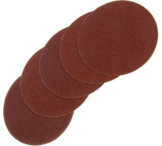 Изображение товара Круг абразивный шлифовальный под липучку (100 шт; 125 мм; Р60) TUNDRA 1928249