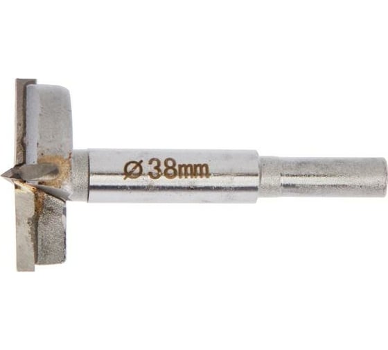 Изображение товара Сверло Форстнера (38 мм; твердосплавные пластины; цилиндрический хвостовик) ТУНДРА 2603032