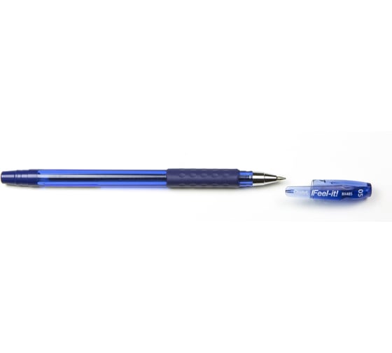 Изображение товара Ручка шариковая школьника Pentel Feel-it! d 0.5 мм, набор 3 шт.PBX485-3C, синие чернила 776707