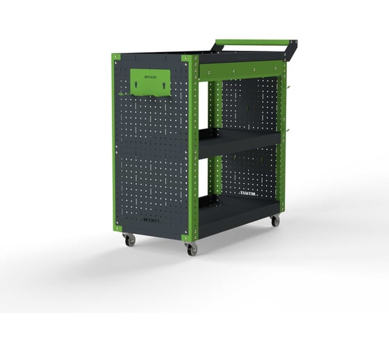 Изображение товара Тележка инструментальная ООО Металекс Metalex Тип 2А, 900x400x800, 3 полки, серо-зеленый, 118709