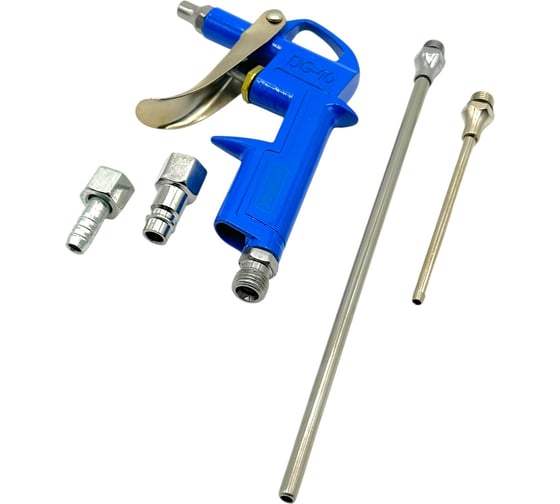 Изображение товара Продувочный пистолет с комплектом сопел NORM металлический, (синий) TCP-AD-20M