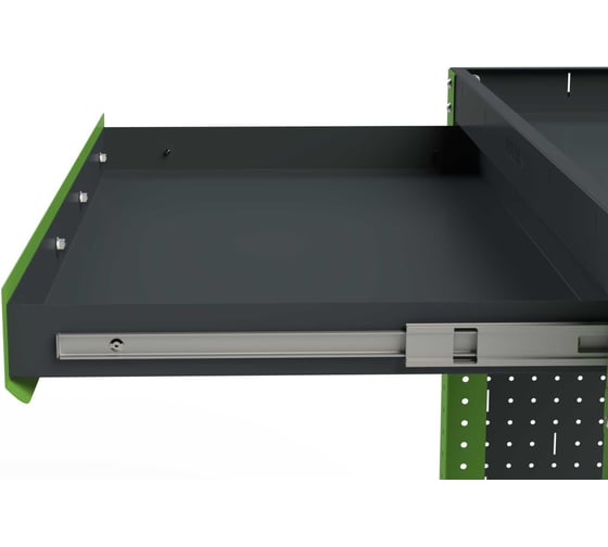 Изображение товара Тележка инструментальная ООО Металекс Metalex Тип 2А, 800x450x800, 2-е полки, серо-зеленый, 118679