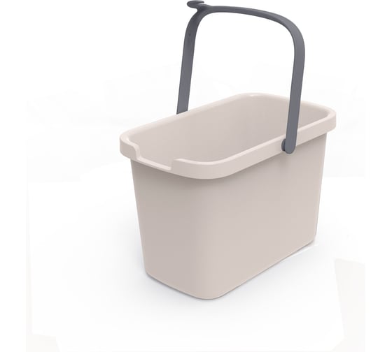 Изображение товара Ведро прямоугольное Полимербыт Smart 9,5л (бежевый) 433480800