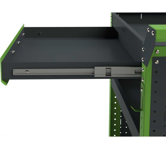 Изображение товара Тележка инструментальная ООО Металекс Metalex Тип 2А, 800x450x950, 4 полки, серо-зеленый, 118765