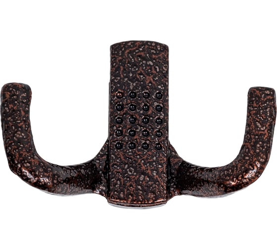 Изображение товара Крючок-вешалка со скрытым креплением Трибатрон КВС-2 медный антик 87449