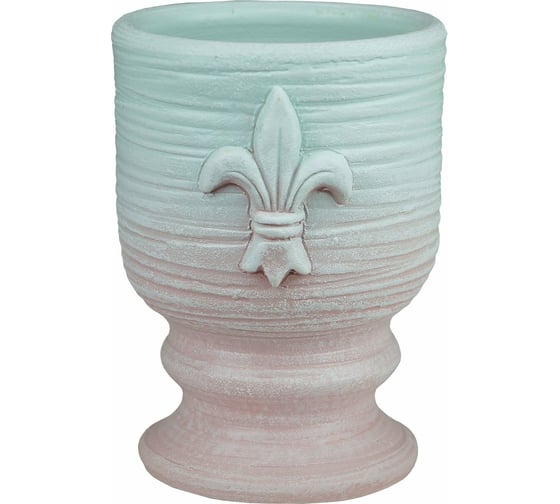 Изображение товара Кашпо Сады Аурики F-302 МИЛЕДИ мята/розовое, 13х10 см 063098