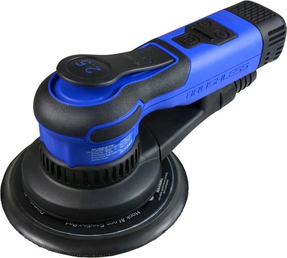 Изображение товара Машинка шлифовальная с пылеудалением HUBERTH бесщеточная, эксцентрик 2.5 мм, подошва 150мм RP2077191