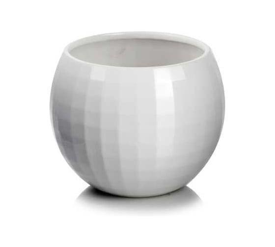 Изображение товара Кашпо керамика Scheurich Barcelona d16см h13см белый 073405
