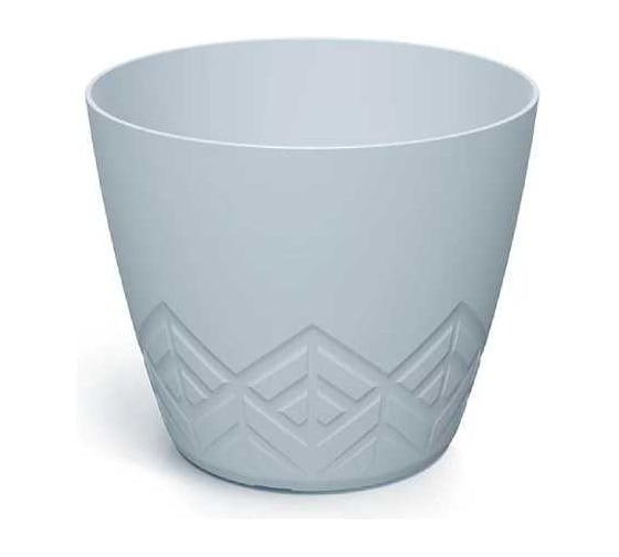 Изображение товара Кашпо ФлораПласт Areco пластик, d20 см, h17 см, 3.9л светло-серый 0 72387