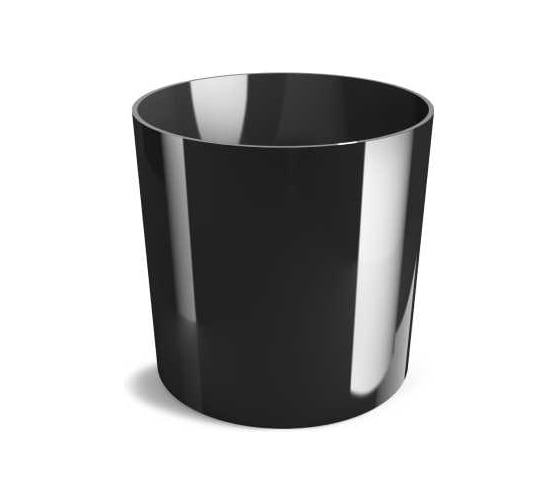 Изображение товара Кашпо ФлораПласт Cylinder пластик, d13.5 см, h12.5 см, черный 0 69681