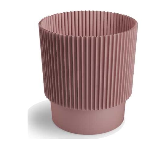 Изображение товара Кашпо ФлораПласт Elsa пластик, d13 см, h16 см, 2.05л розовый 0 70865