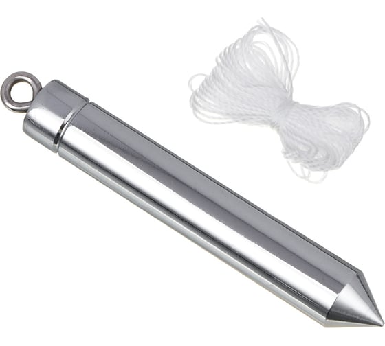 Изображение товара Отвес строительный со шнуром ЕРМАК 150г 659-163