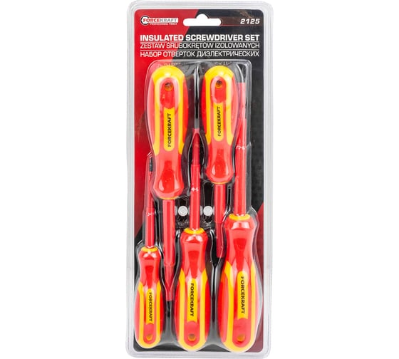 Изображение товара Отвертки диэлектрические Forcekraft набор 5 предметов FK-2125(65948)