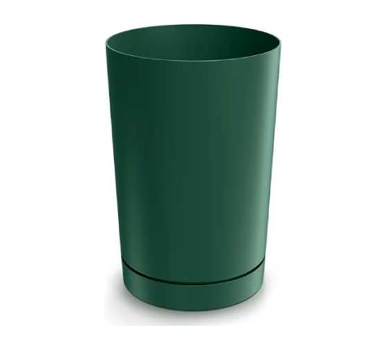 Изображение товара Кашпо с прикрепленным поддоном Scheurich Tubo слим d30см h45см 24,5л зеленый 073108