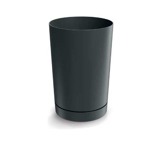 Изображение товара Кашпо с прикрепленным поддоном Scheurich Tubo слим d30см h45см 24,5л темно-серый 073110