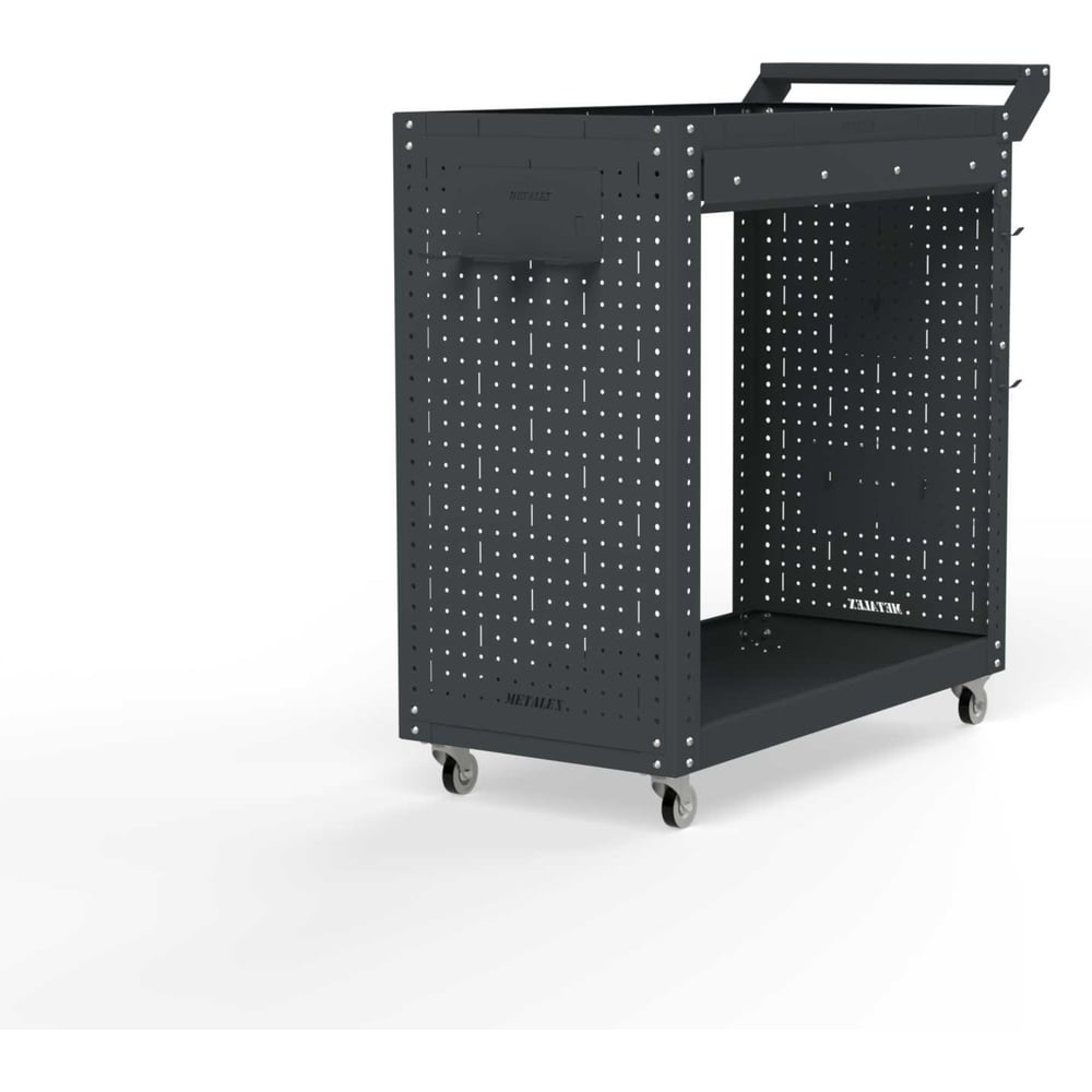Изображение товара Тележка инструментальная Металекс Тип 2А 700x450x800 2-е полки серый