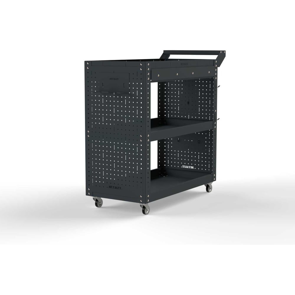 Изображение товара Тележка инструментальная ООО Металекс Тип 2А 700x400x800 с 3 полками серый