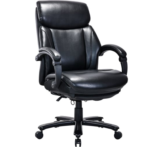 Изображение товара Кресло Voyager HAWASAN HD-010, нагрузка до 180 кг, подножка, экокожа, черное, 532971