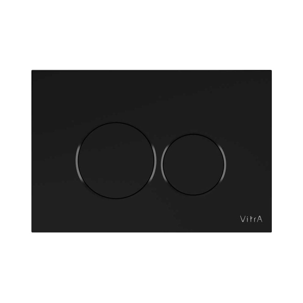 Изображение товара Панель смыва Vitra Origin глянцевый черный двухрежимная механическая