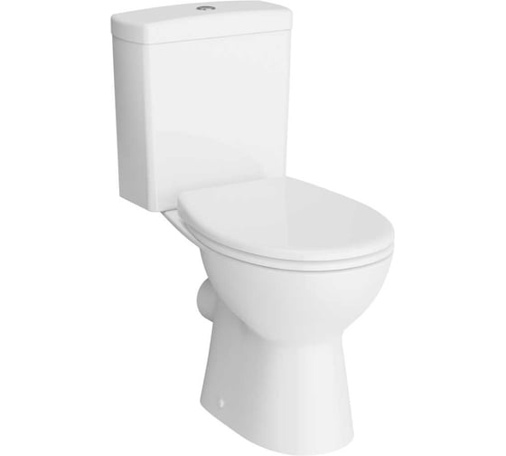 Изображение товара Напольный безободковый унитаз VITRA S10 SmoothFlush c термопластовым сиденьем микролифт 9864B003-7201