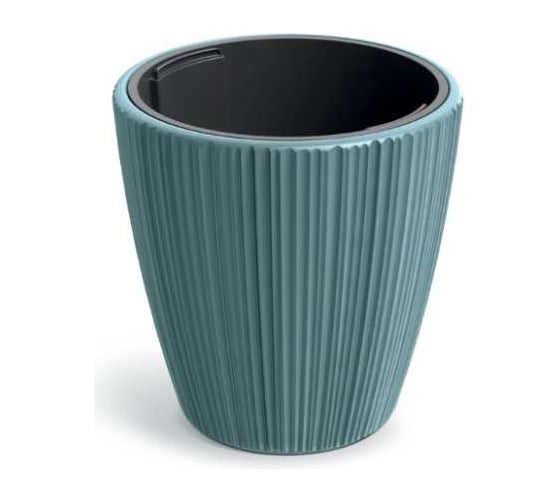 Изображение товара Кашпо пластик с вкладышем ФлораПласт ORO d47см h50см 31/60л сканди синий 073099