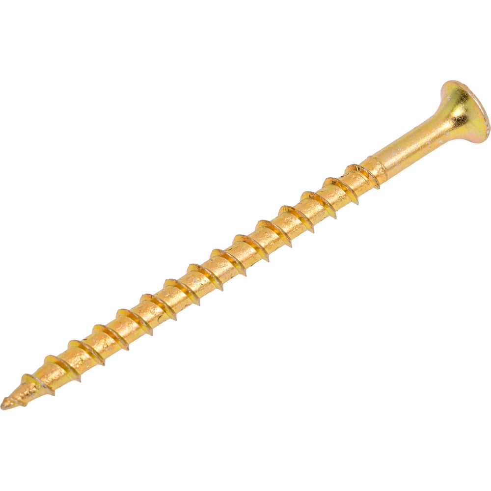 Изображение товара Саморез по дереву 3,8x65мм, крупная резьба, желтый цинк, 1кг