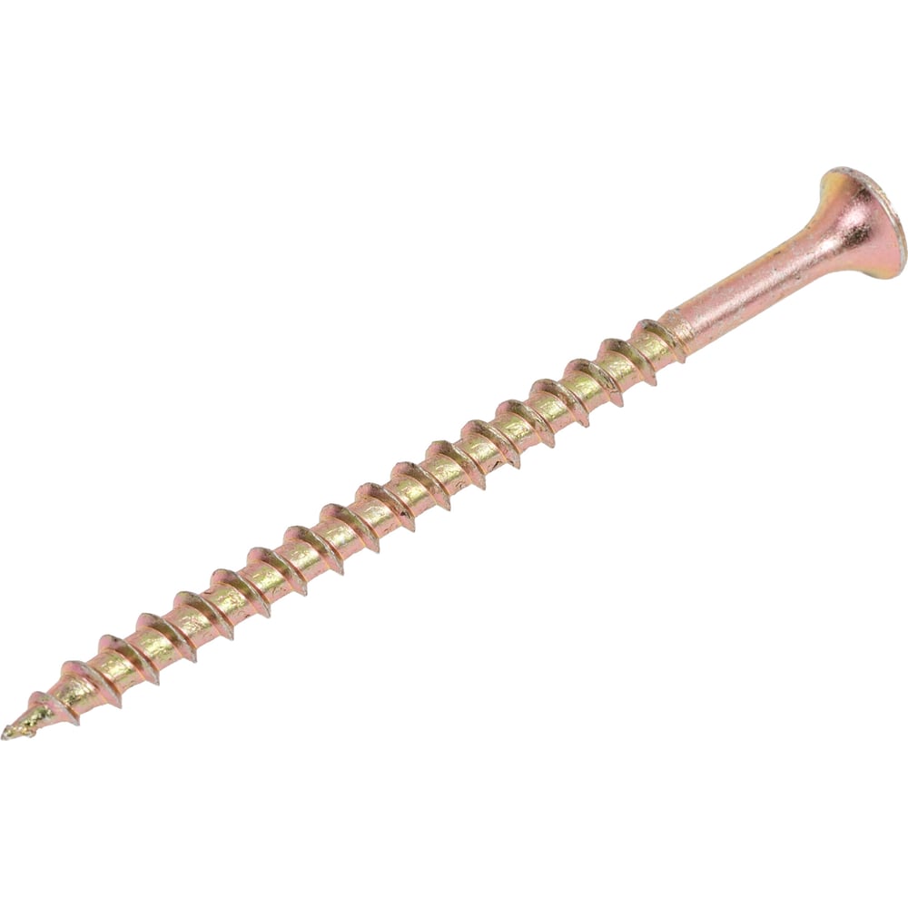 Изображение товара Саморез по дереву 4,2x70мм с крупной резьбой и желтым цинком