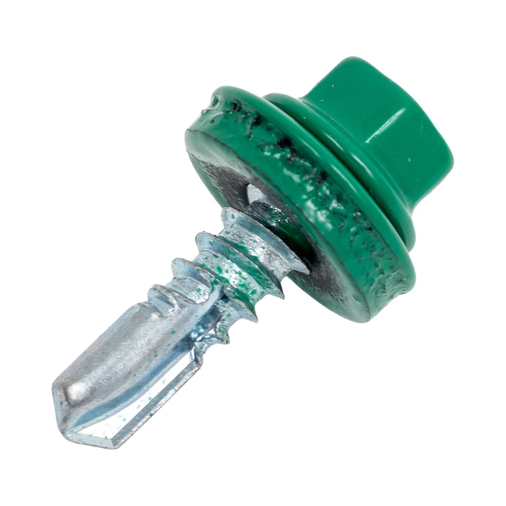 Изображение товара Саморез кровельный ООО Иж-Тандем 5,5x19мм, (RAL 6029 зелёная мята), с шестигранной головкой 250 шт 135033