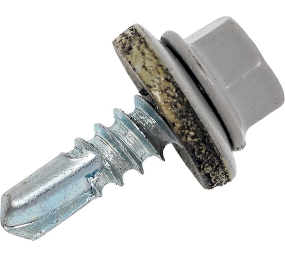 Изображение товара Саморез кровельный ООО Иж-Тандем 5,5x19мм, (RAL 7004 сигнальный серый), с шестигранной головкой 250шт 135034