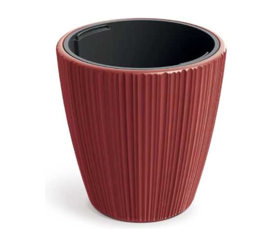 Изображение товара Кашпо пластик с вкладышем ФлораПласт ORO d47см h50см 31/60л ретро красный 073096