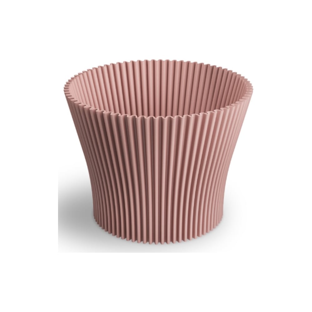 Изображение товара Кашпо ФлораПласт Lotos пластиковое розовое диаметр 15 см высота 12,7 см для растений