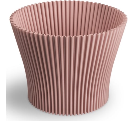 Изображение товара Кашпо ФлораПласт пластик Lotos d15см h12,7см 1,6л розовый 0 71689