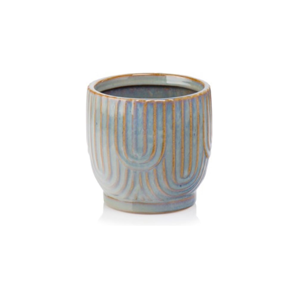 Изображение товара Кашпо Scheurich керамика Vintage d14см h13см коричево голубой