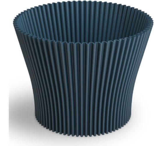 Изображение товара Кашпо ФлораПласт пластик Lotos d17см h14,5см 2,31л синий 0 72044