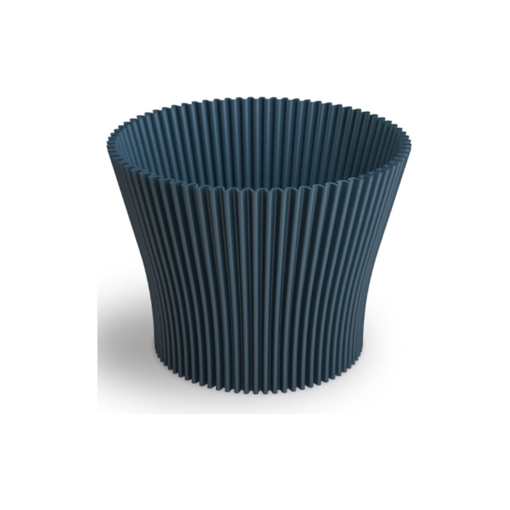 Изображение товара Кашпо ФлораПласт Lotos 15см синий для растений и цветов