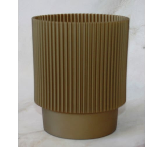 Изображение товара Кашпо ФлораПласт пластик Elsa d17см h19см 3,94л золото 0 70876