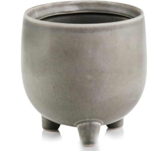 Изображение товара Кашпо Scheurich керамика Savona на ножках d14см h14см серо зеленый 0 62607